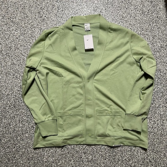 Nike Dri-Fit Standard Issue Golf Cardigan Men's XXL‎ Green Honeydew FB5464-343